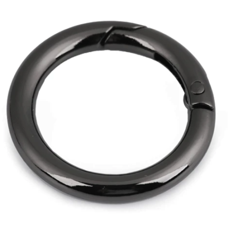 Ring snap closure 25mm gunmetal