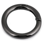 Ring snap closure 25mm gunmetal