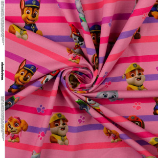 jersey - Pat' Patrouille rayures roses