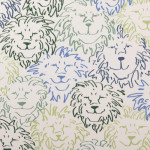 Jersey - Lion head blue/green on white
