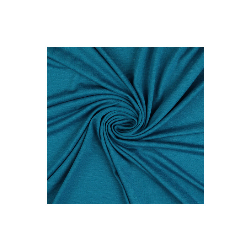 Jersey viscose - Uni pétrole (h671)