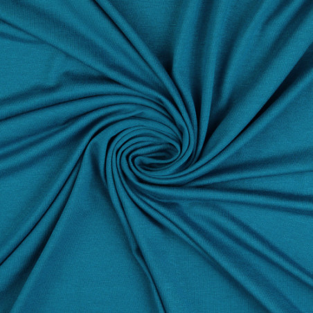 Jersey viscose - Uni pétrole (h671)