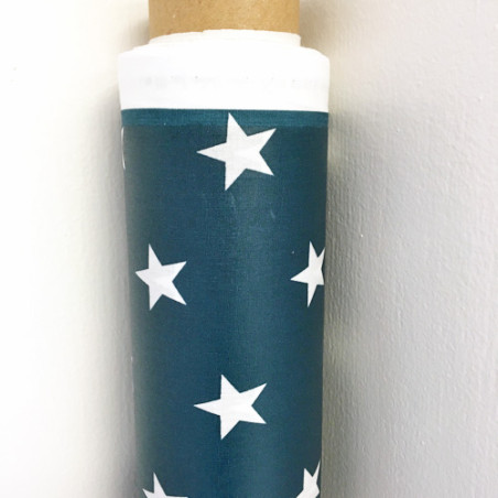 Oilcloth - Poppy Stars petrol