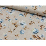 Canevas - Fleur rétro beige