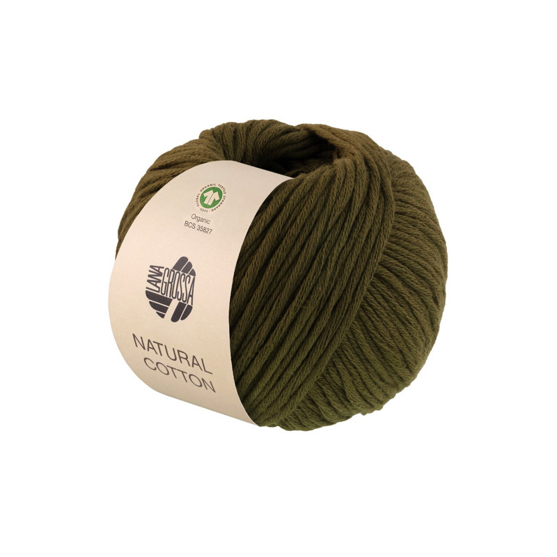 Lana Grossa - Natural Cotton GOTS moosgrün (02)