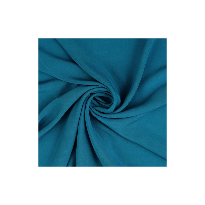 viscose - woven fabric plain petrol (h5038)