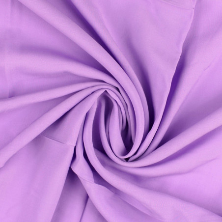 Tissu viscose tissé uni lilas (h4025)