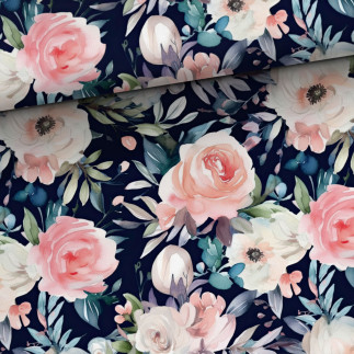 Jersey - Boho Rosen navy