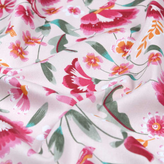Acrylic oilcloth - Blossom song pink