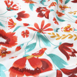 tissu enduite acrylique - Blossom song blanc tissu enduite acrylique - Blossom song blanc