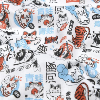 Acrylic oilcloth - Neki white