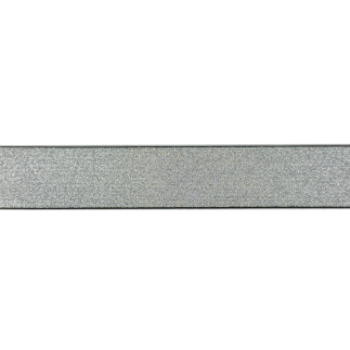 Bande élastique - 25 mm pailletée argent