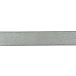 Bande élastique - 25 mm pailletée argent