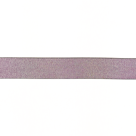 Elastic band - 25mm glitter lavender