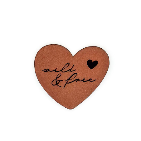 copy of Faux leather label - Mrs Mint - me made heart