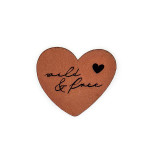 synthetic leather label - Mrs Mint - Wild & Free Heart