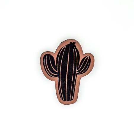 Faux leather label - Mrs Mint - Cactus