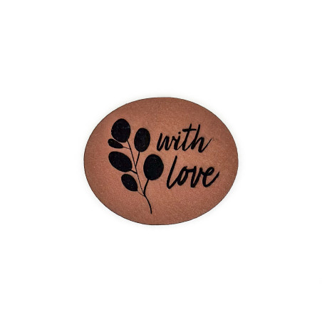 synthetic leather label - Mrs Mint - With Love Eucalyputs