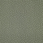Musselin - Little Dots grasgrün