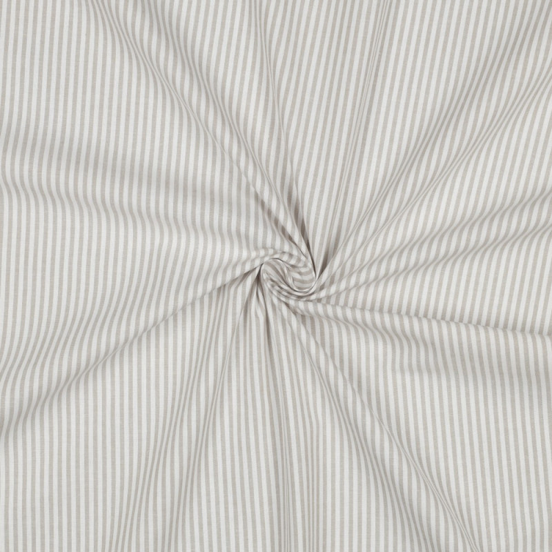 Woven Cotton - Yarn Dyed Stripe 3mm sand