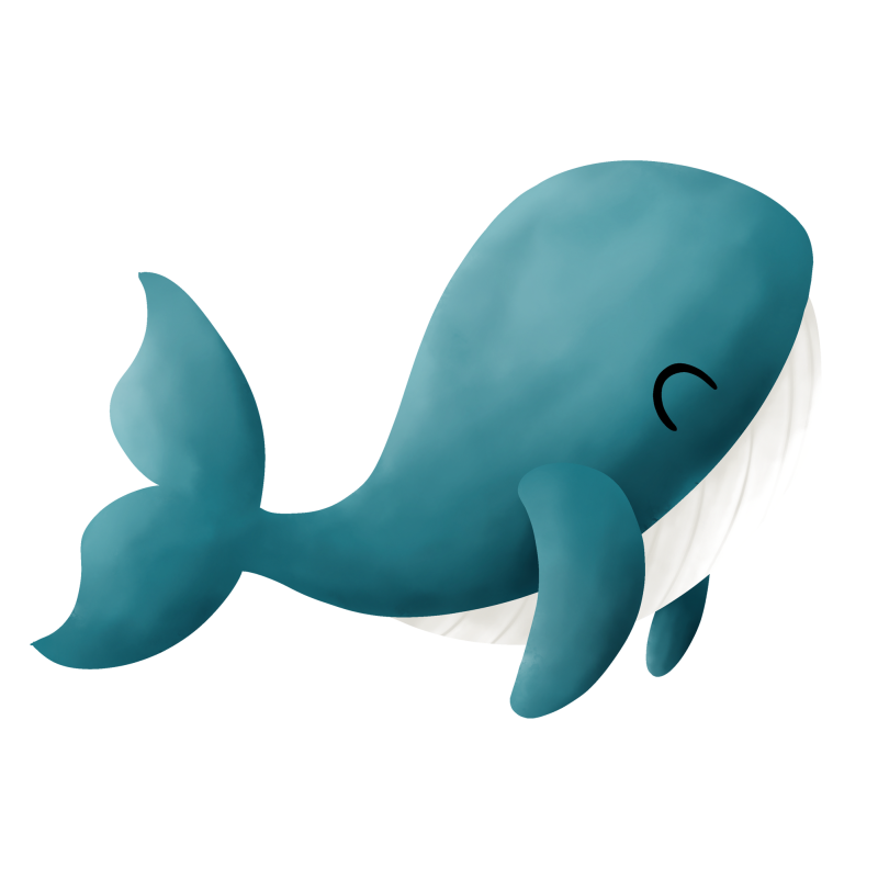 Iron-on transfers - Mrs Mint Design - Whale