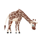 Bügelbilder - Mrs Mint Design - Giraffe