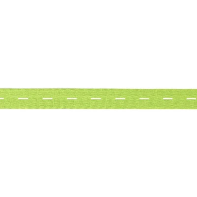 Buttonhole elastic 20mm lime