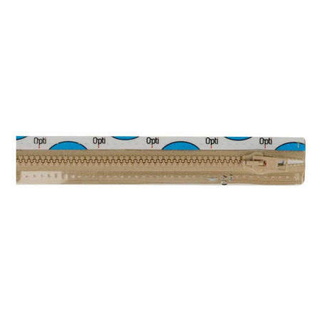 Jackenreissverschluss Opti - dunkelbeige (886)