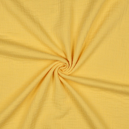 double gauze - Plain light yellow (v026)