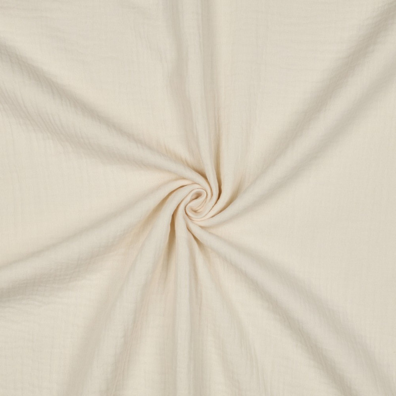 double gauze - Plain ecru (v036)