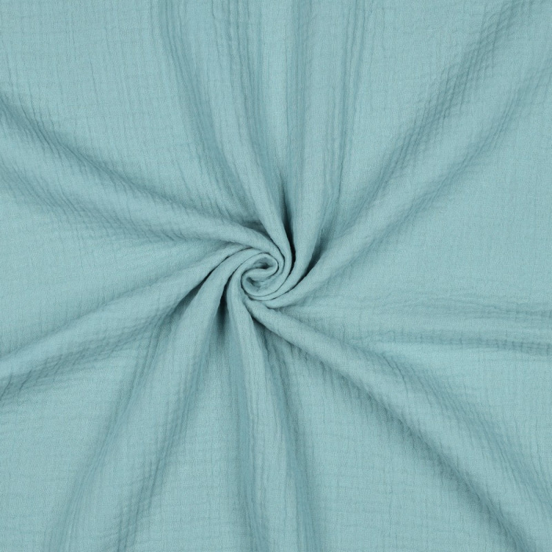 double gauze - Plain Aqua (v043)