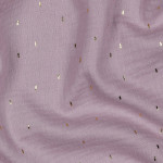 double gauze - Foil confetti, old purple