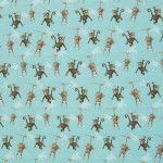 Jersey - Ahoy! Monkey mint by Mrs Mint Design Jersey - Ahoy! Monkey mint by Mrs Mint Design