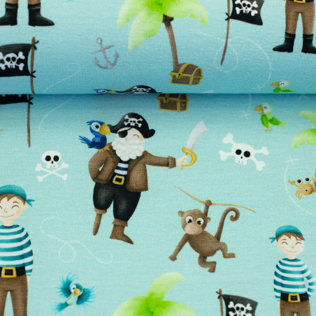 jersey – Ahoi! Pirates, pièce neuve par Mrs Mint Design