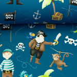 jersey – Ahoy! Pirates, bleu foncé, par Mrs Mint Design