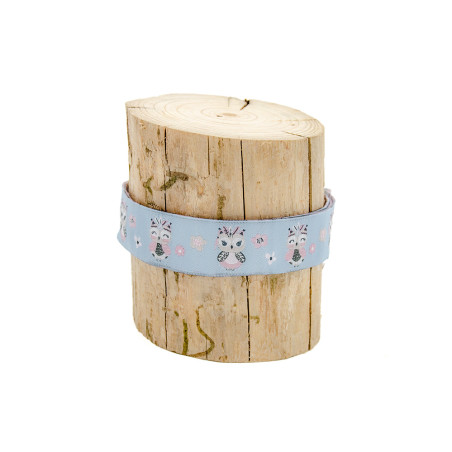 Sangle - Urmelis Stoffwelt - Owl Ku'hoo bleu clair
