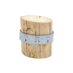 *Woven Ribbon - Urmelis Stoffwelt - Owl Ku'hoo light blue