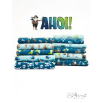 Jersey - Ahoy! Parrot, dark blue by Mrs Mint Design Jersey - Ahoy! Parrot, dark blue by Mrs Mint Design