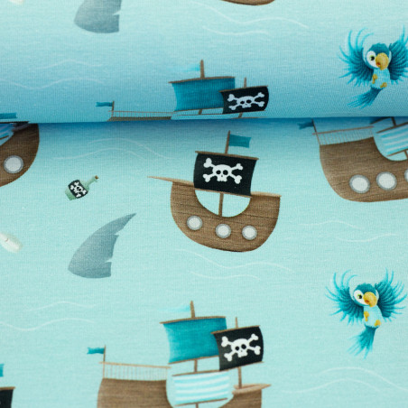 jersey – Ahoy! Bateau pirate, neuf, par Mrs Mint Design