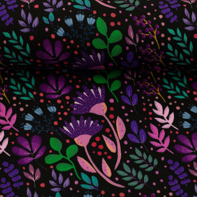 viscose - En pleine floraison, noir par emjo