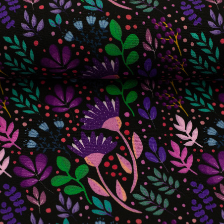 Viscose - En pleine floraison, noir par emjo