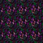 viscose - In full bloom, black by emjo