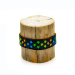 *Woven Ribbon - Urmelis Stoffwelt - Neon Stars blue