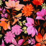 viscose - Julia Flowers, black
