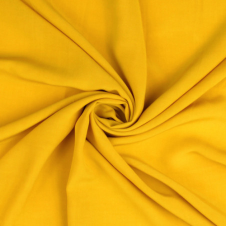 viscose - woven fabric plain mustard (h7010)