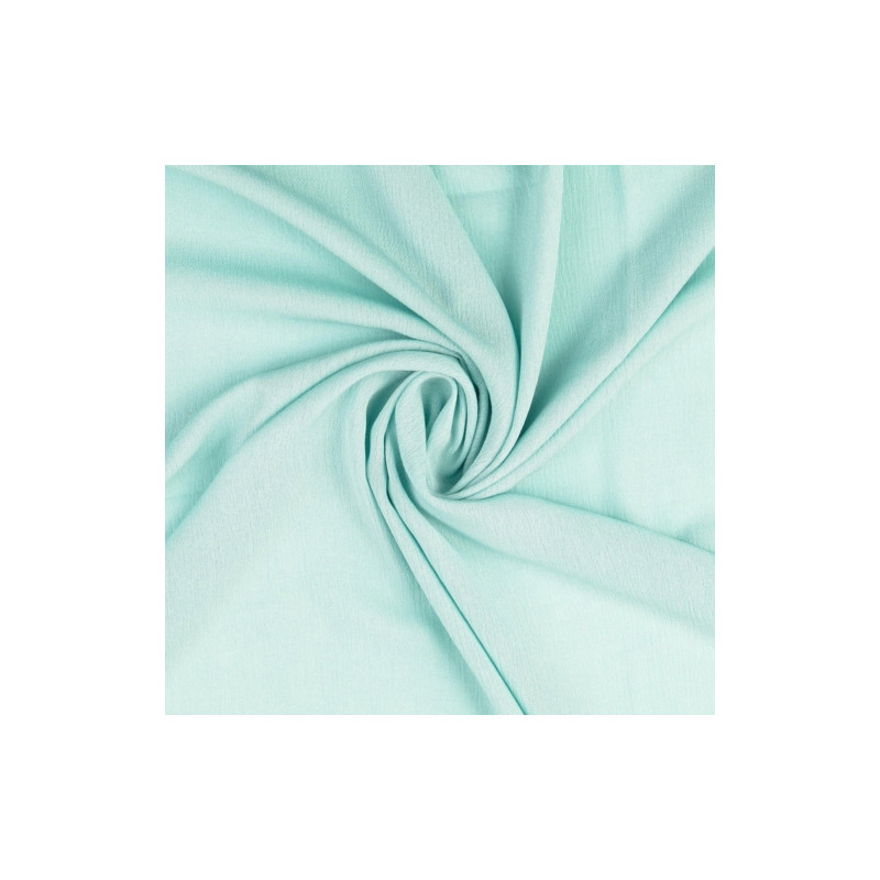 viscose crepe - woven fabric plain mint