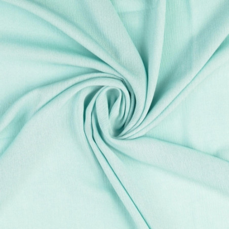 viscose crepe - woven fabric plain mint