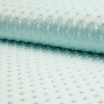 Minky - embossed polka dots light mint