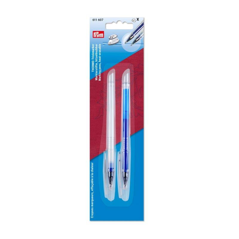 Marqueur Prym THERMO-trick, bleu et blanc, effaçable à chaud