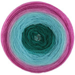 Lana Grossa - Merino Lace Aquarell - petrol/turquoise/fuchsia (003)